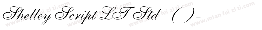 Shelley Script LT Std 普通(西方)字体转换